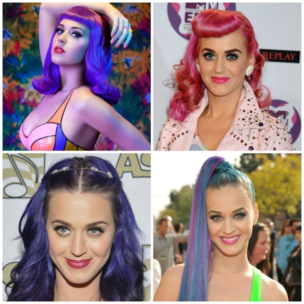 I capelli colorati di Katy Perry