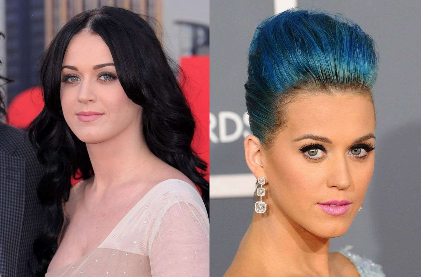 Katy Perry con i capelli blu
