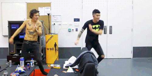 One Direction - 1D Day - gif - Harry e Zayn balletto