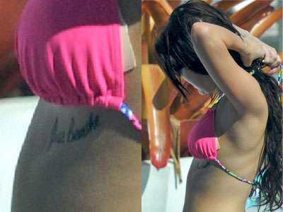 Miley Cyrus - significato tatuaggi - Just Breathe sotto il seno