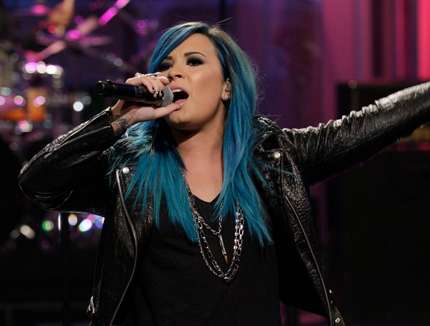 Demi Lovato capelli blu