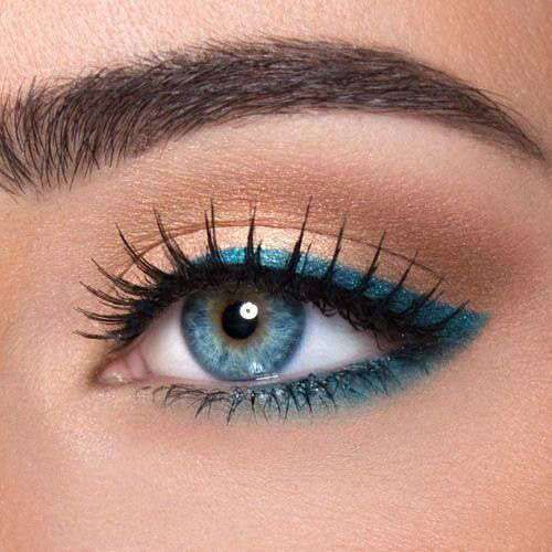 Trucco occhi azzurri makeup - 5 linea turchese