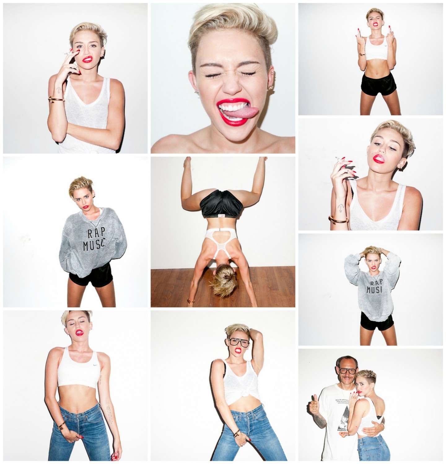Miley Cyrus pose fotografiche