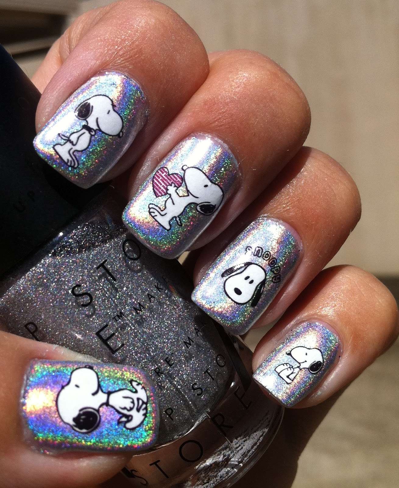 Snoopy glitter