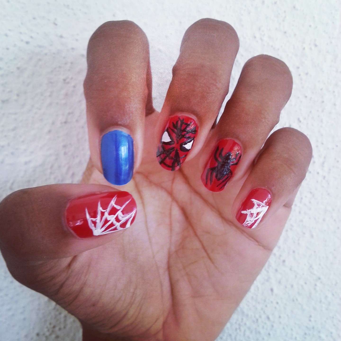 Nail Art Spiderman