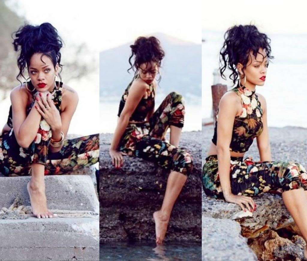 Rihanna tuta floreale