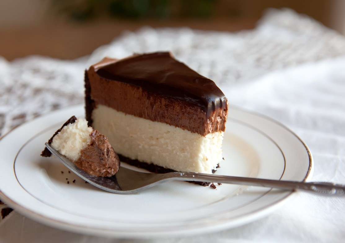 Cheesecake con cioccolato