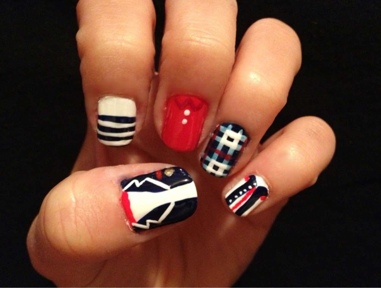 One direction nail art