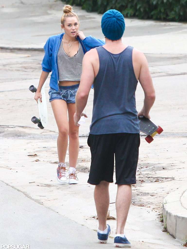 Miley Cyrus con shorts