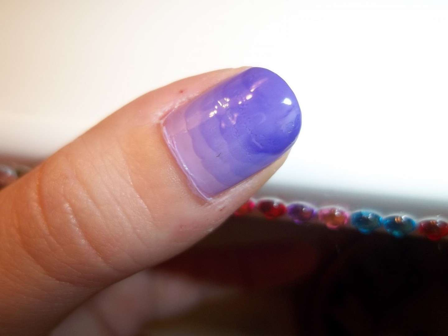Degradè nail art viola
