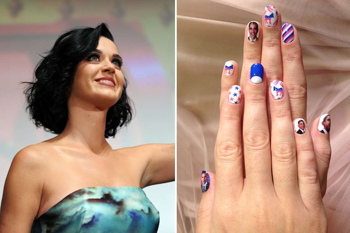 Katy Perry Obama manicure