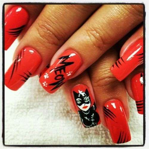 Catwoman nails