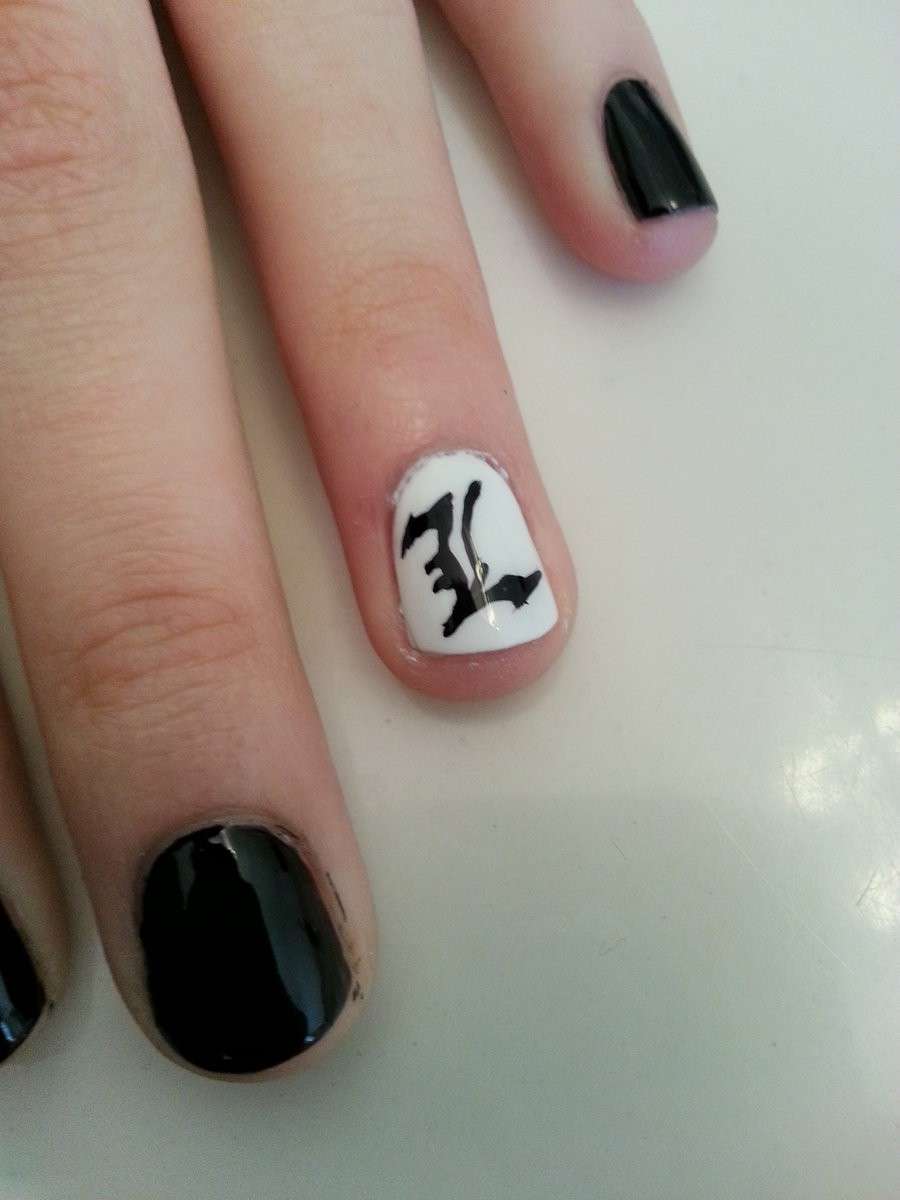 Death Note nail art