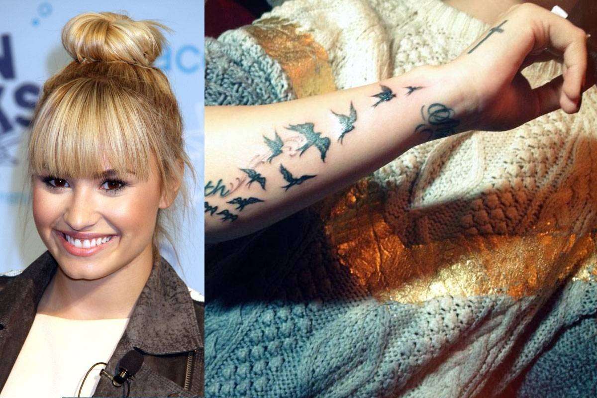Rondini tatuate di Demi Lovato