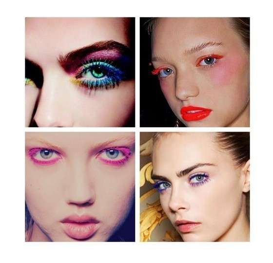 Make up con mascara colorati