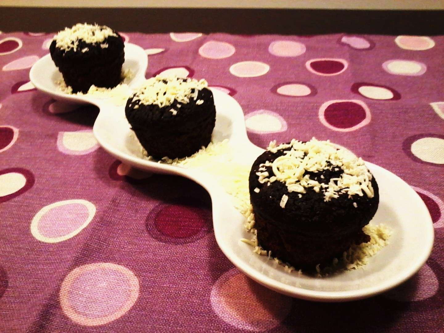 Muffin al cioccolato e scaglie di cocco
