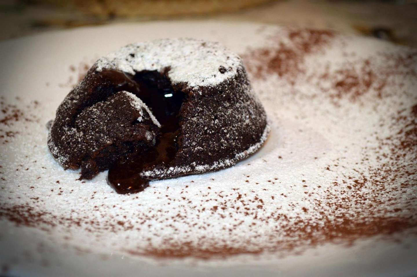 Muffin con cuore di cioccolato fuso