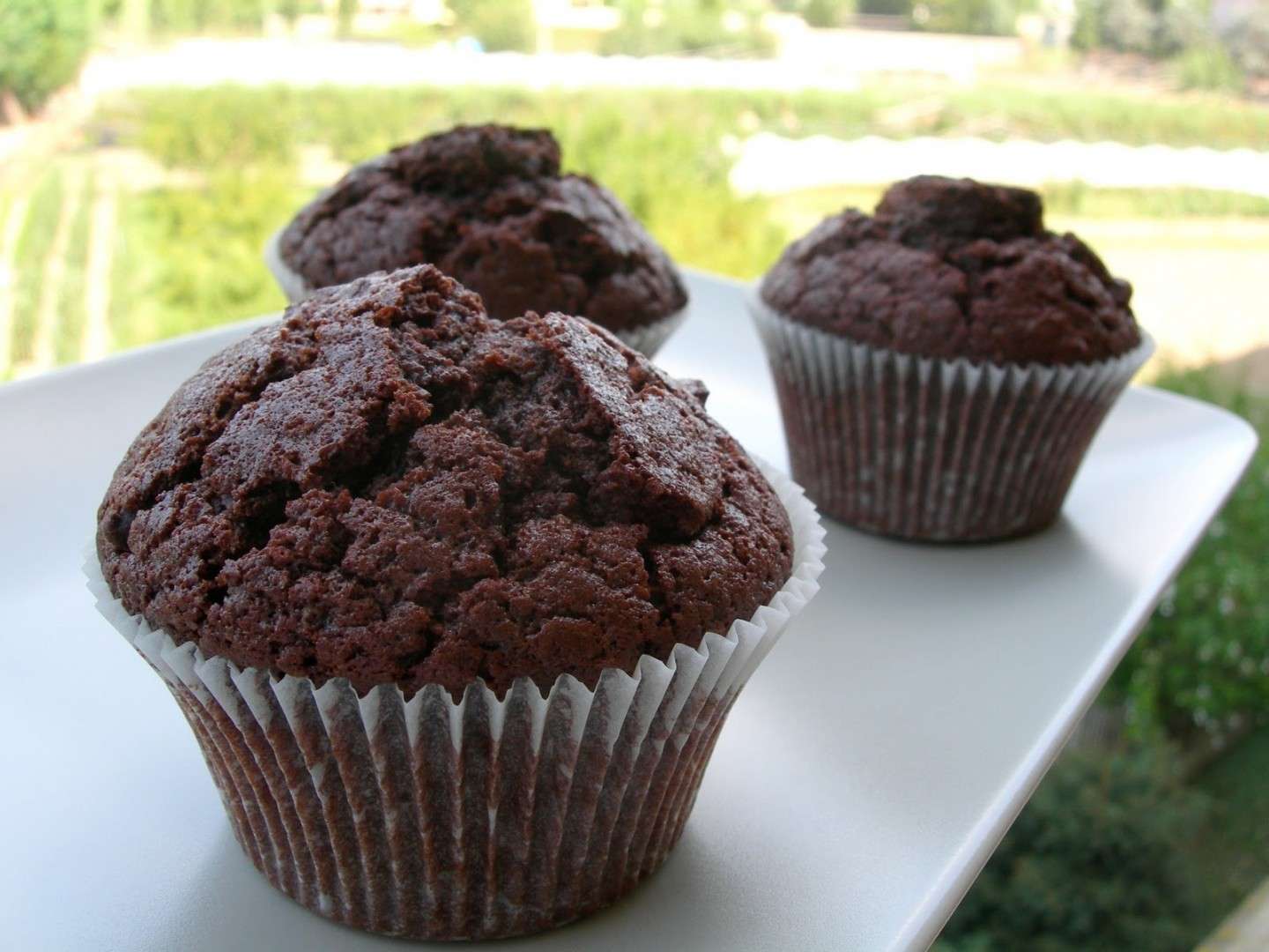 Muffin doppio cioccolato fondente