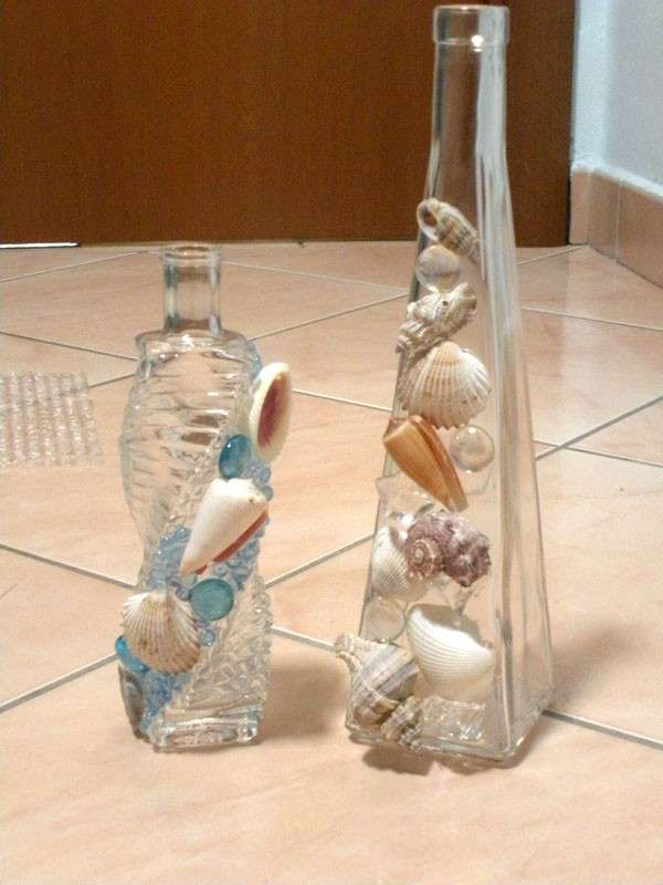 Bottigliette con conchiglie