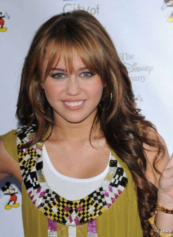 Miley Cyrus con la frangia