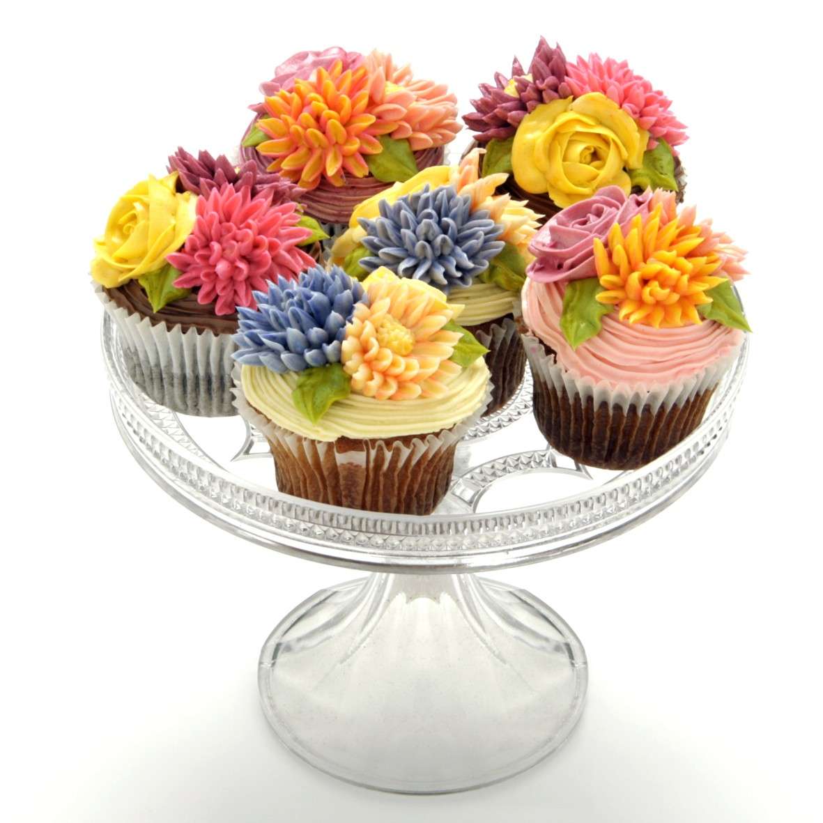 Cupcakes con fiori
