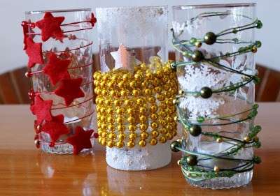 Bicchieri decorati con perle
