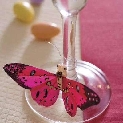 Farfalle sui bicchieri