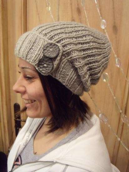 Cappello in lana grigio