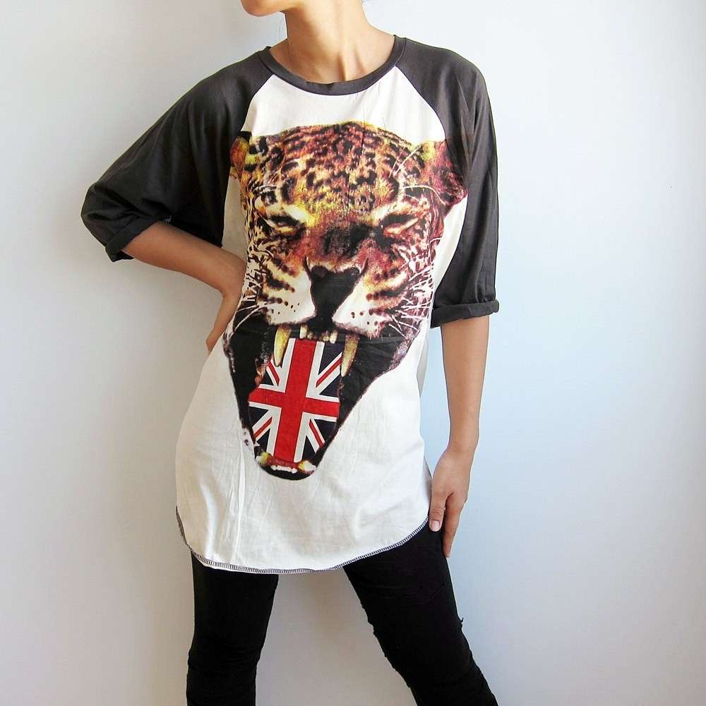 Maglietta con leopardo
