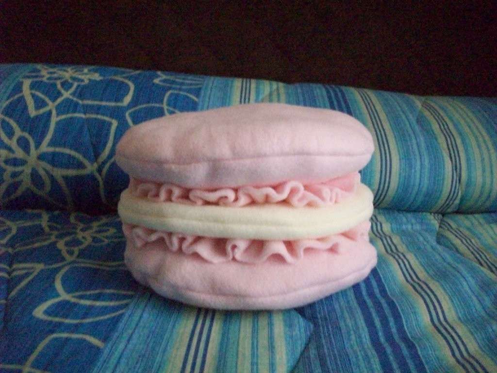 Cuscino rosa macarons
