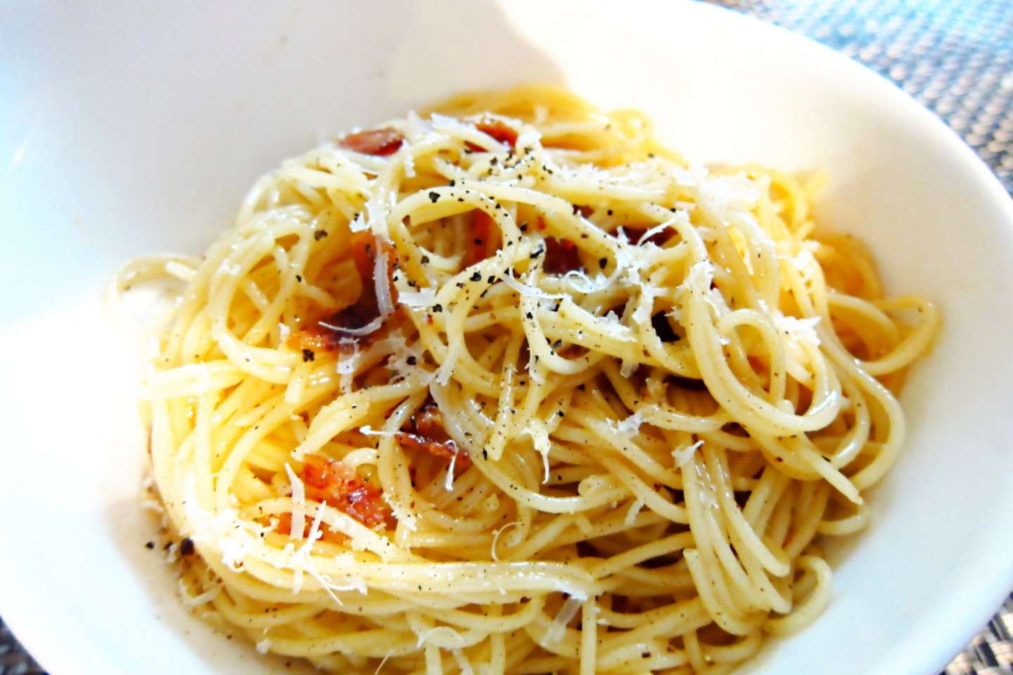 Deliziosi spaghetti alla carbonara