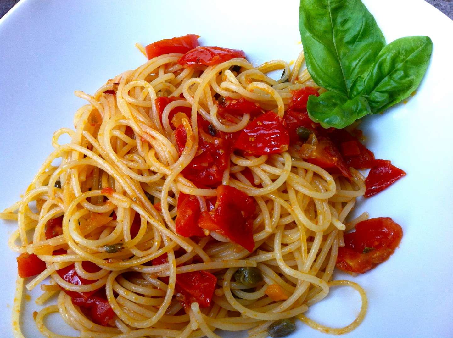 Spaghetti con pomodorini 