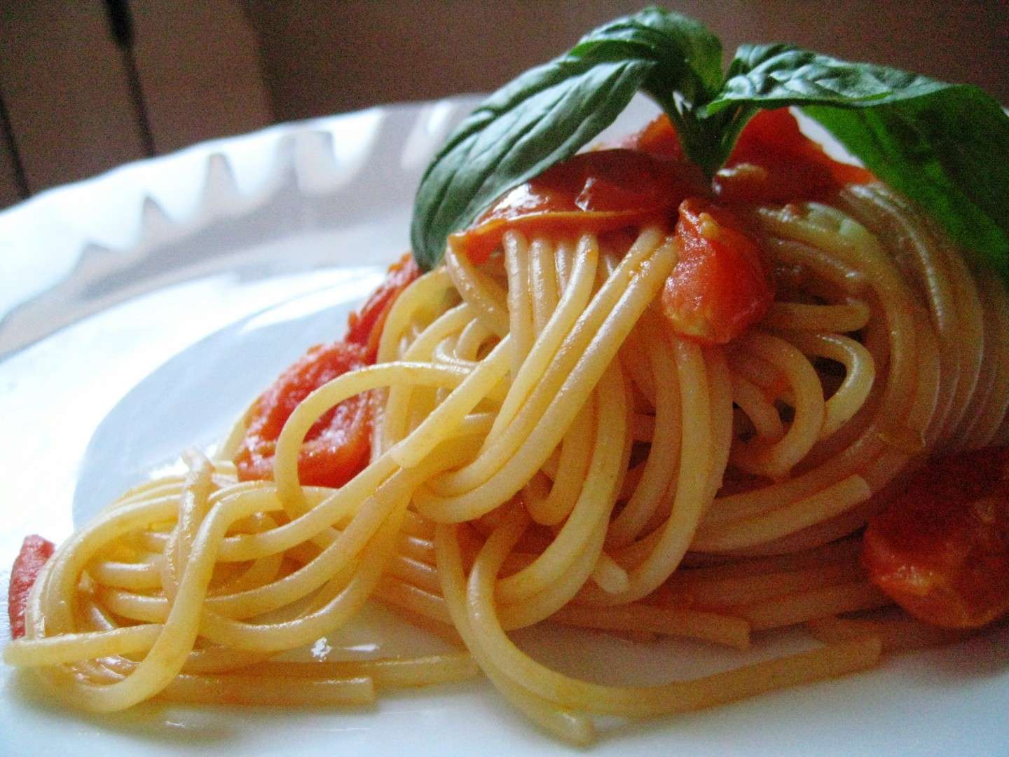 I tradizionali spaghetti pomodoro