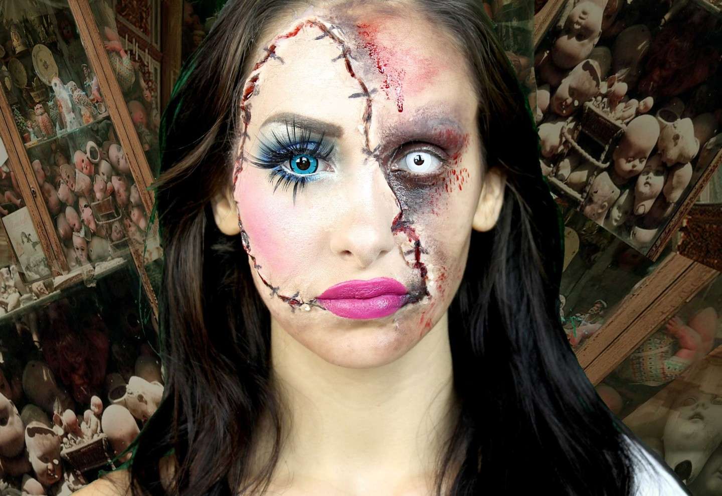Makeup viso con cicatrici
