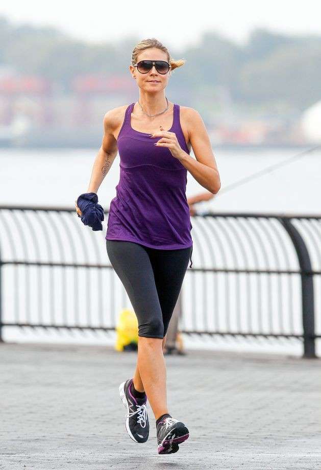 Heidi Klum fa running