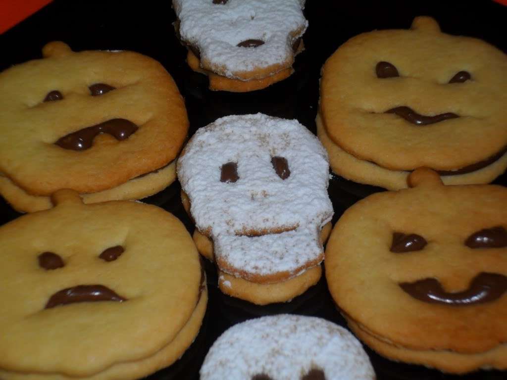 Biscotti con nutella per Halloween