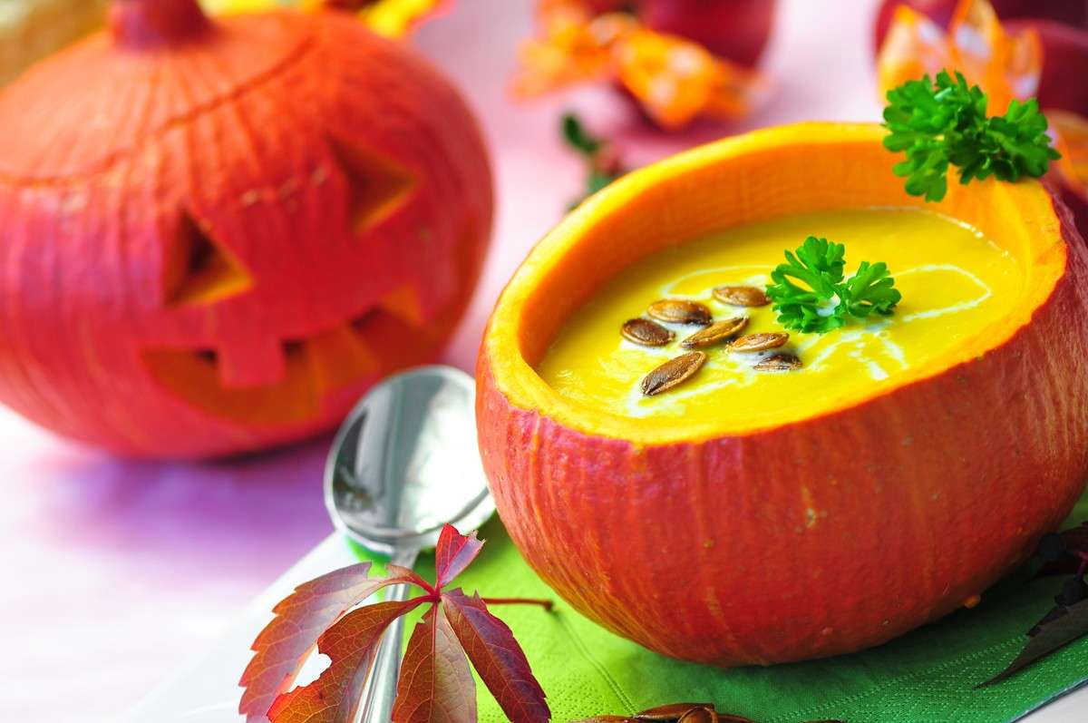 Ricette salate per Halloween: zuppa di zucca