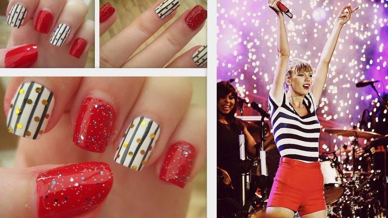 Nail art ispirata a Taylor Swift