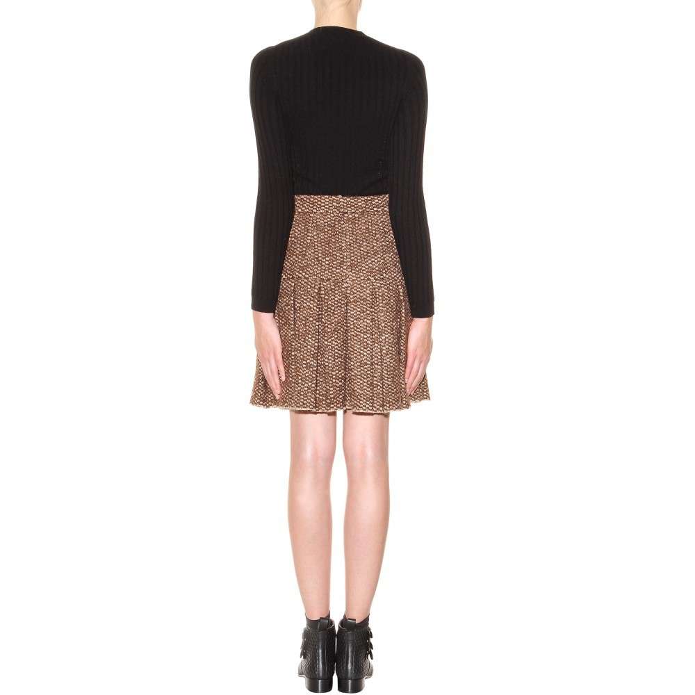 Knit skirt effetto tweed