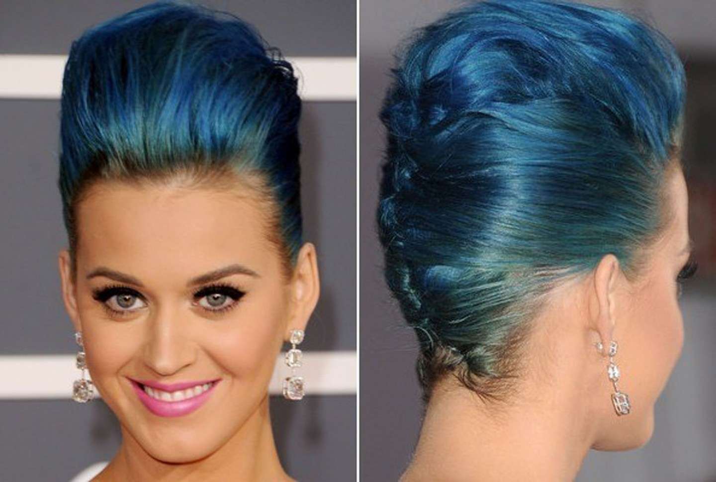 Acconciature dei vip con capelli lunghi: Katy Perry ed i capelli blu