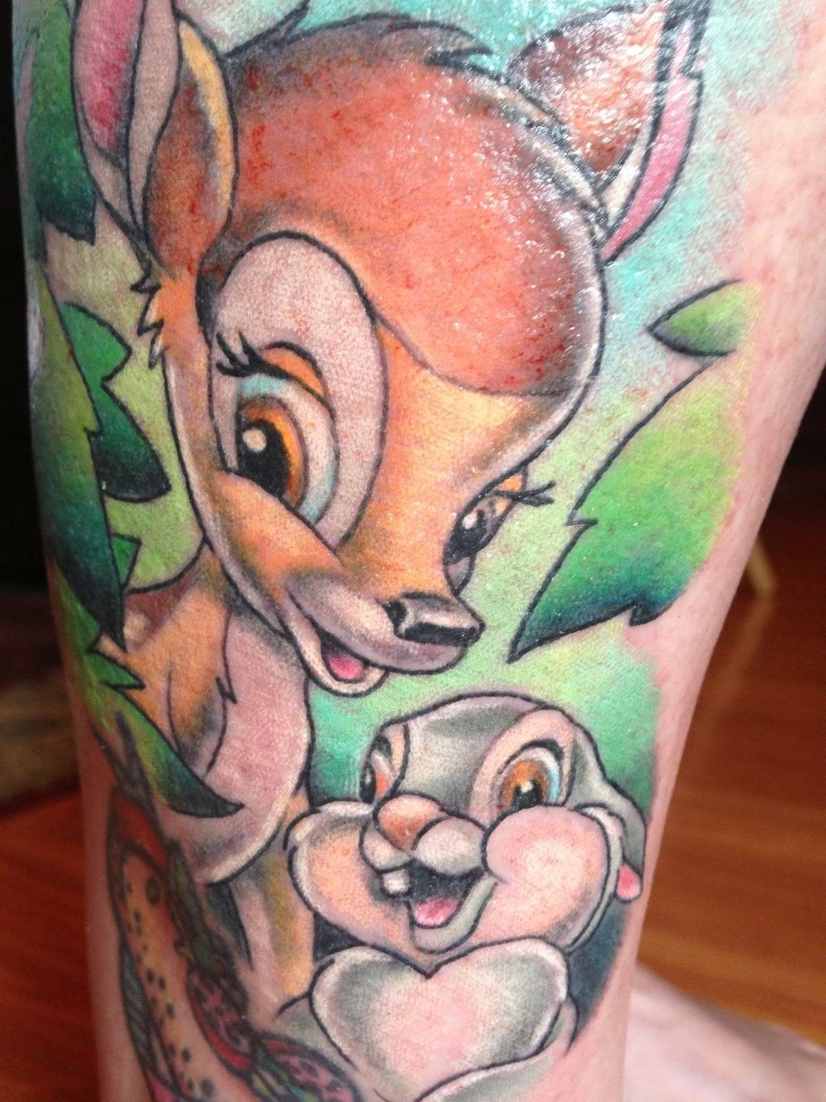 Bambi e Tippete tra i tatuaggi Disney più belli