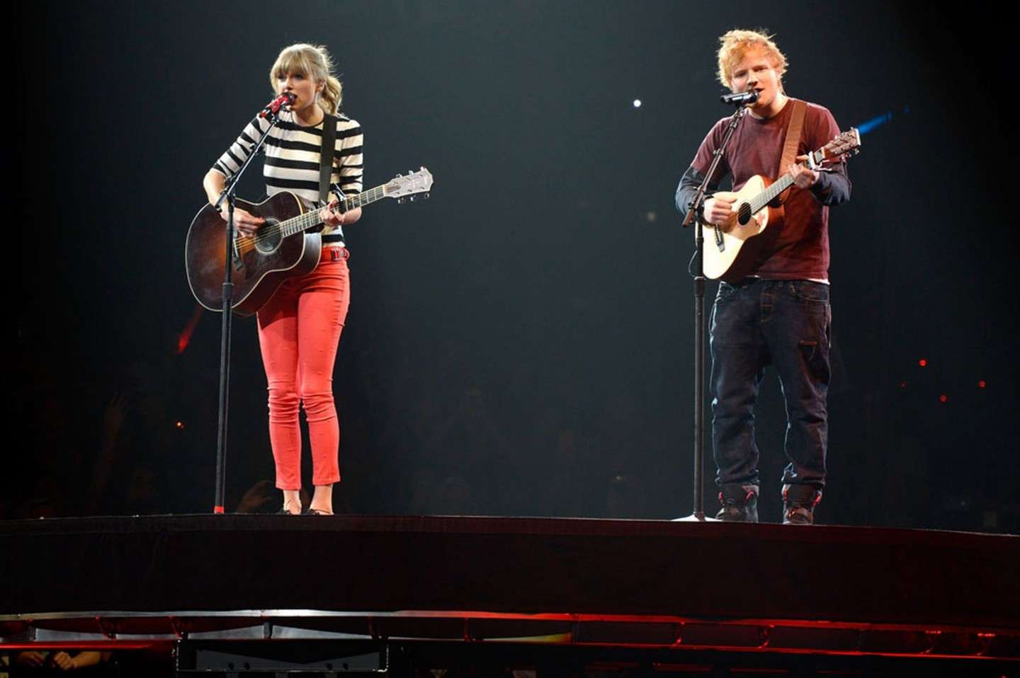 Ed Sheeran con Taylor Swift