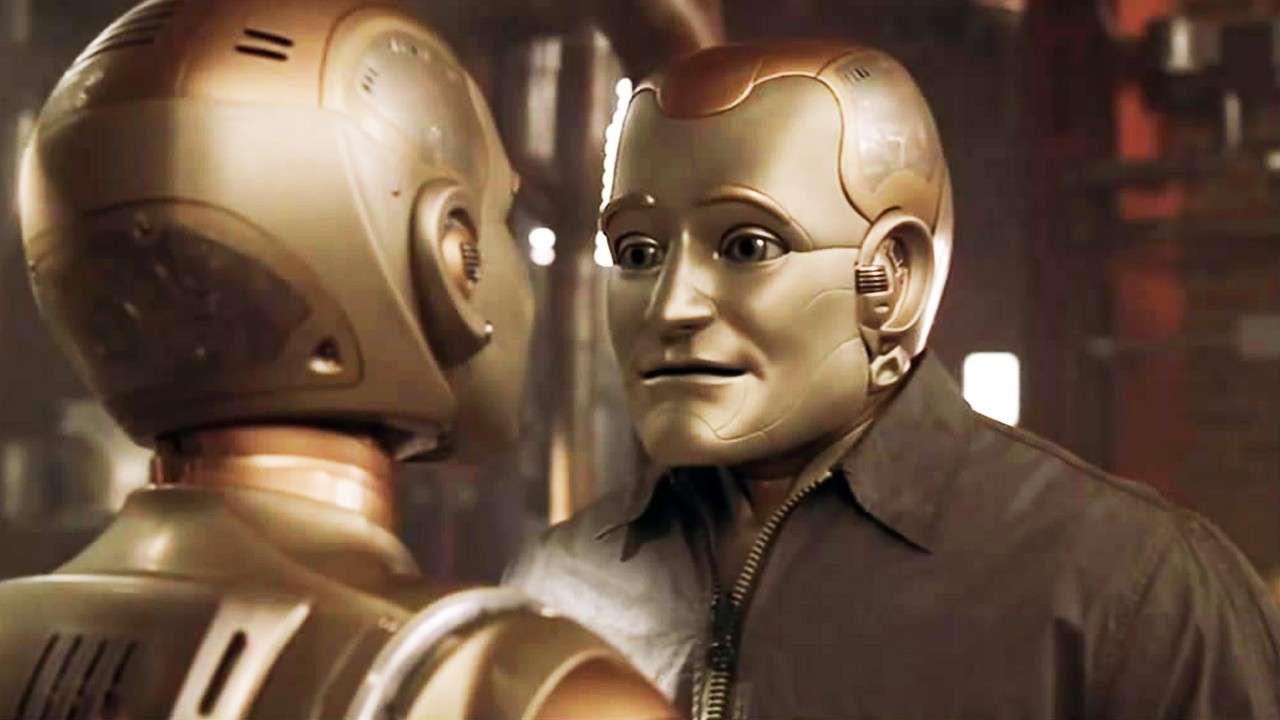 Robin Williams interpreta un robot