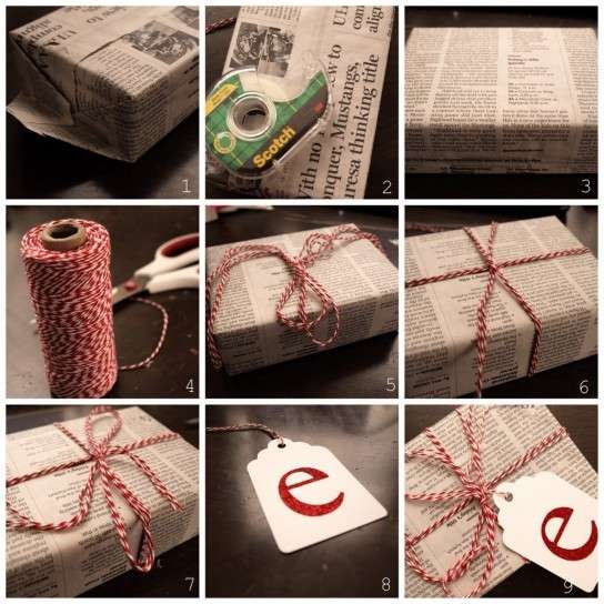 Come fare un pacco regalo con carta di giornale