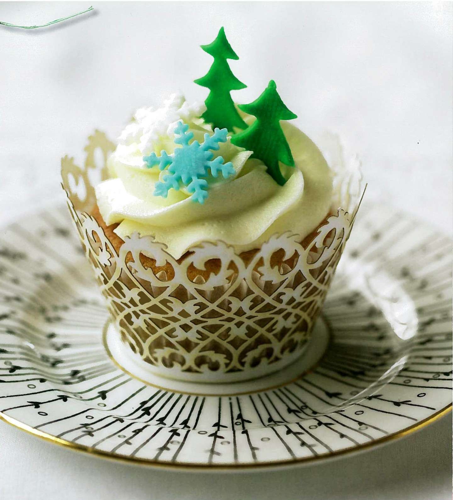 Cupcake con alberello di Natale