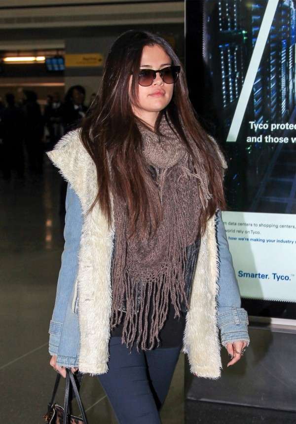Selena Gomez ed il cappotto imbottito