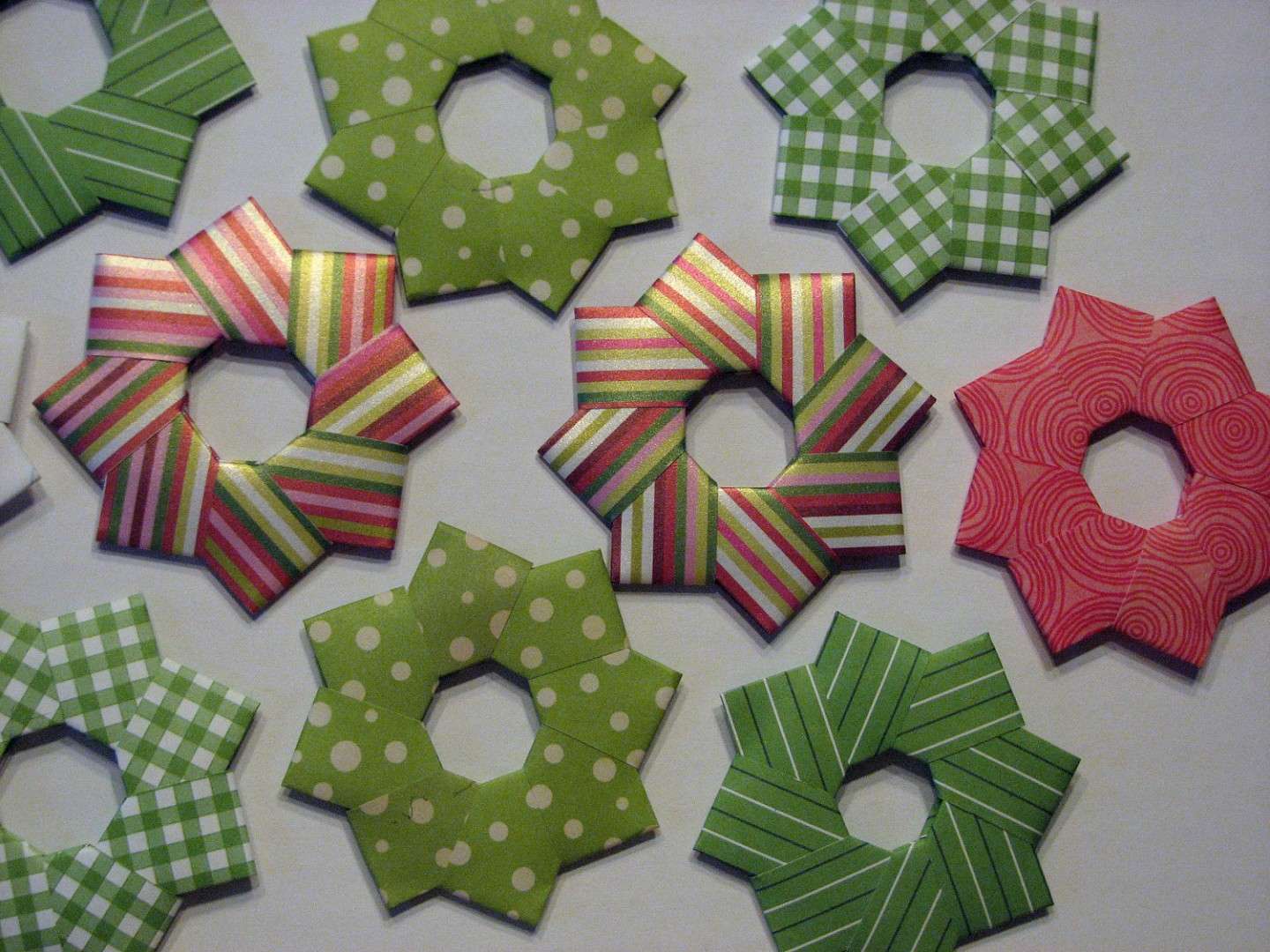 Decorazioni natalizie origami