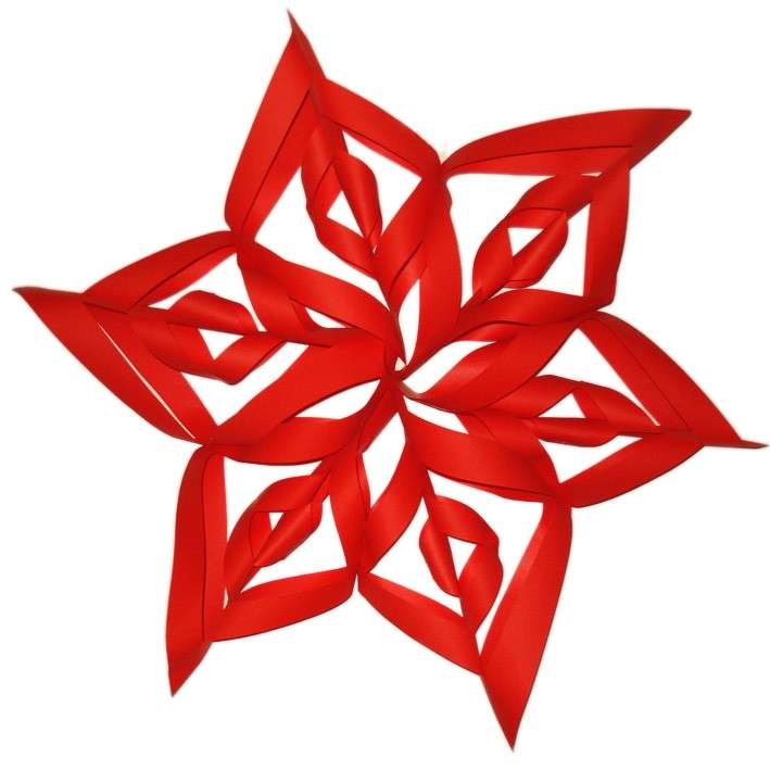 Decorazione natalizia origami