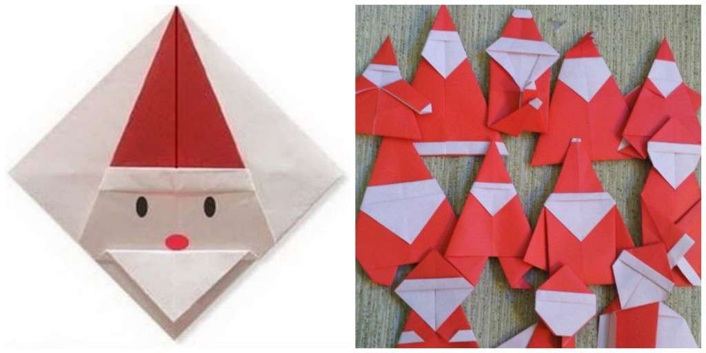 Babbo Natale segnaposto di origami