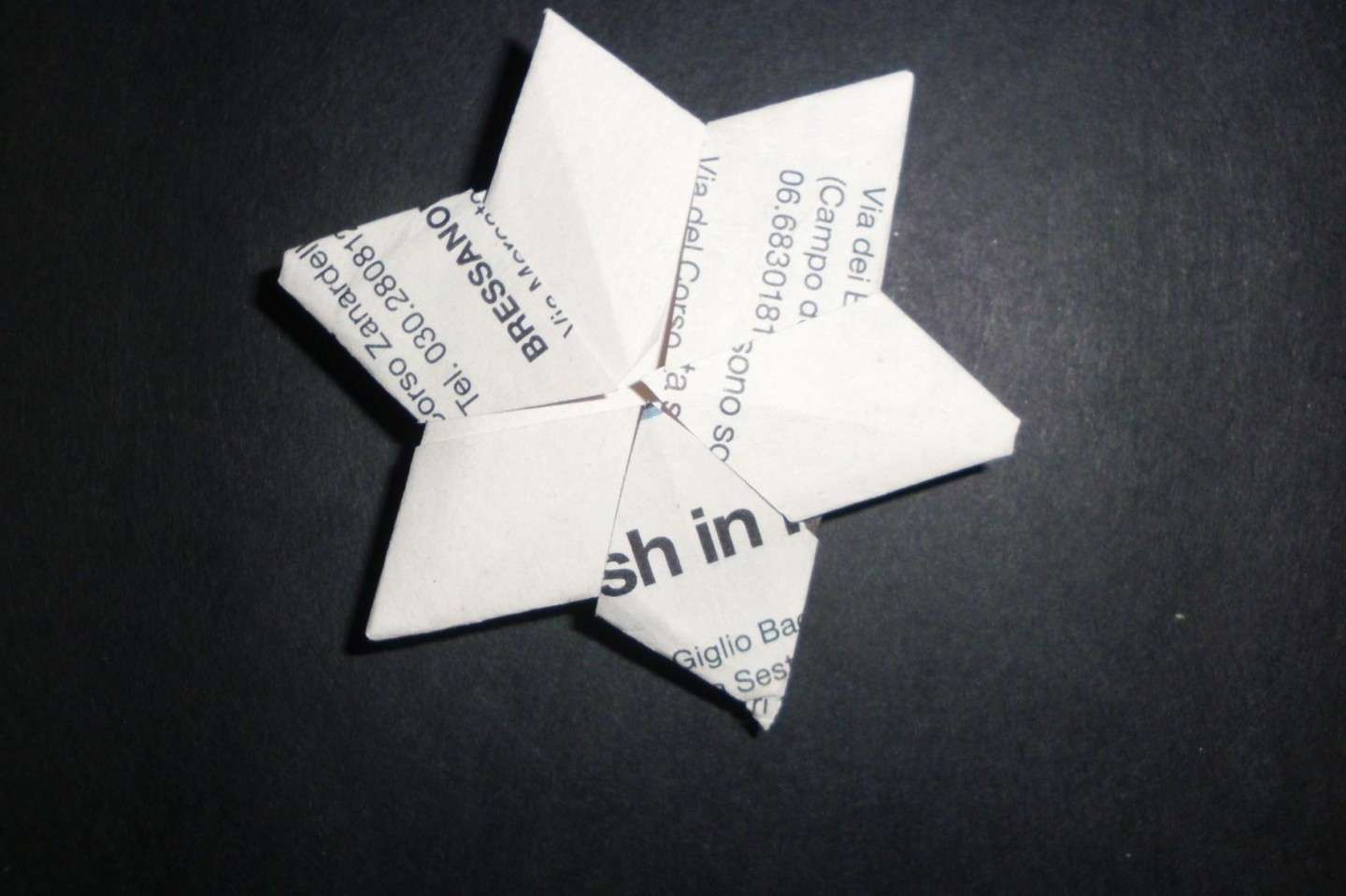 Stellina di Natale origami